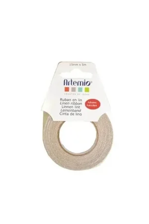 Descuento CINTA ADHESIVA DE LINO NATURAL 15 MM x 5 M