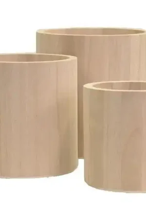 Popular JARRONES DE MADERA, SET 3