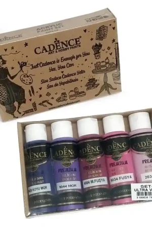 ACRÍLICO CADENCE PREMIUM, SET 5 ULTRA VIOLET Última Oportunidad