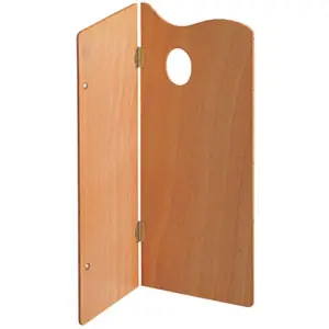 Paleta rectangular de madera Mabef, 30x40 cm. PLEGABLE Stock Limitado