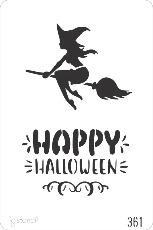 STENCIL LG 20x30 CM Nº361 HALLOWEEN Pago Seguro