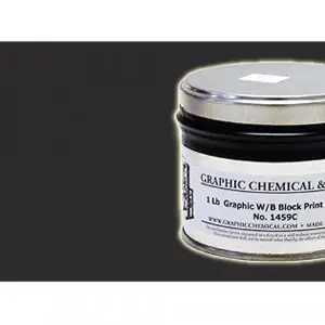Tinta Xilográfica Negro Bujía (Lamp Black) Graphic Chemical, 425 ml. Pedido Al Por Mayor