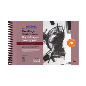 No Te Lo Pierdas Bloc técnicas secas Michel 200 gr, A3 (29,7 x 42 cm), 20 hojas
