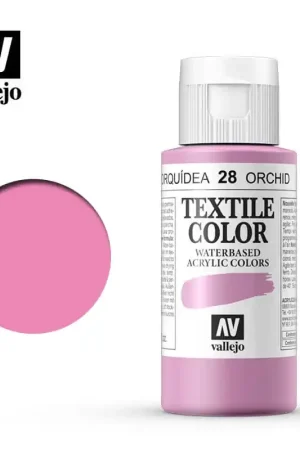 Alta Calidad PINTURA TELA VALLEJO Nº28 ORQUÍDEA 60 ML