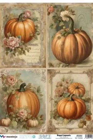 Original PAPEL ARROZ JAPONÉS SOFT A3 CALABAZAS
