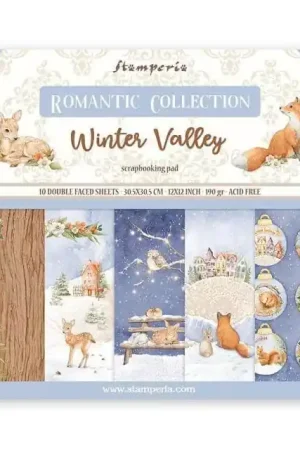PAPEL SCRAP STAMPERIA KIT 30x30 ROMANTIC WINTER VALLEY Barato