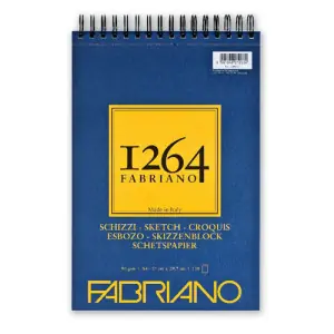 Bloc Fabriano 1264 Croquis 90 gr, 29,7x42cm (A3), 120 h. (anillas) Tendencia