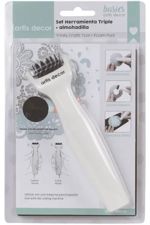 RODILLO QUITAPAPELES, PUNZÓN Y ESPÁTULA ARTIS DECOR Precio De Fábrica