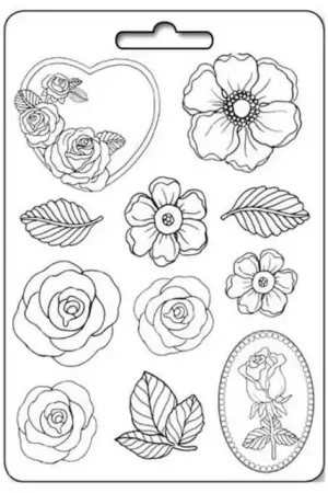 Popular MOLDE FLEXIBLE STAMPERIA A4 ROSAS