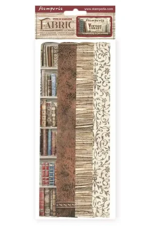 Envío Exprés TELA ENCUADERNACIÓN STAMPERIA VINTAGE LIBRARY SET 4