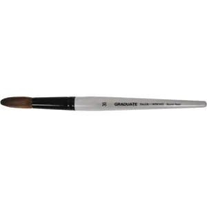 Pincel pelo sintético poney aguadas redondo, Mango corto, Graduate (nº 30) Profesional