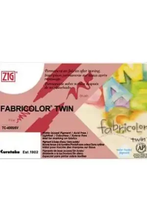 Directo De Fábrica ROTULADOR TELA ZIG TWIN, SET 6 COLORES