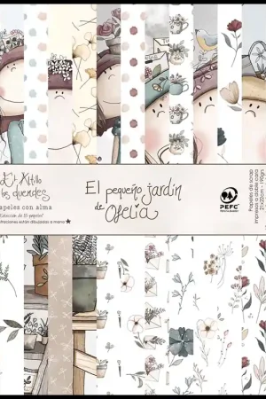 PAPEL SCRAP EL ALTILLO DE LOS DUENDES BLOC 21x22 EL PEQUEÑO JARDÍN DE OFELI Stock Limitado