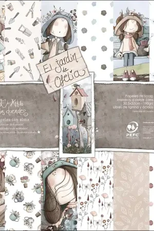 Compra Ahora PAPEL SCRAP EL ALTILLO DE LOS DUENDES KIT 30x30 EL JARDÍN DE OFELIA