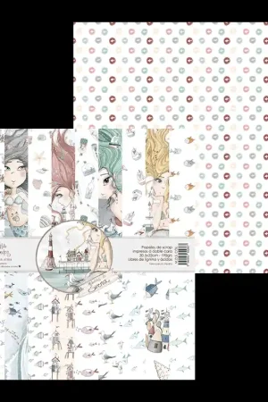 PAPEL SCRAP EL ALTILLO DE LOS DUENDES KIT 30x30 MELODÍAS DE SIRENA A Buen Precio