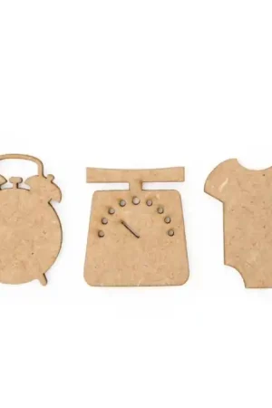 Compra Ahora SILUETA MADERA NACIMIENTO, SET 12 PIEZAS 5x0.3 CM