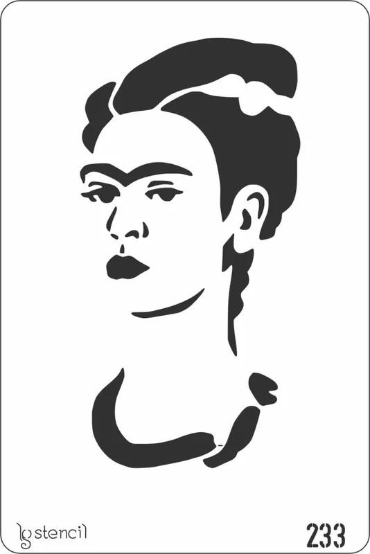 STENCIL LG 20x30 CM Nº233 BUSTO MUJER Novedad