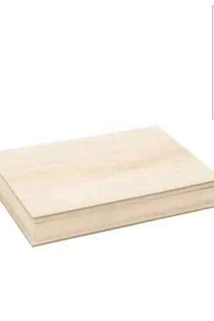 Oferta Flash CAJA MADERA JOYERO CON 4 DIVISORIAS 26x18x4 CM