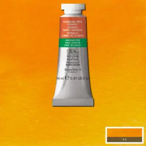 Acuarela Profesional Winsor & Newton color naranja libre de cadmio 890 (14 ml) S4 Favorito De Clientes