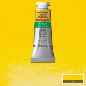 Acuarela Profesional Winsor & Newton color amarillo claro libre de cadmio 907 (14 ml) S4 Precio Reducido