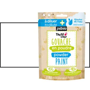 Gouache en polvo Blanco, saco 100 g Pebeo Oferta Especial