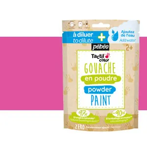 Entrega Rápida Gouache en polvo Rosa, saco 100 g Pebeo