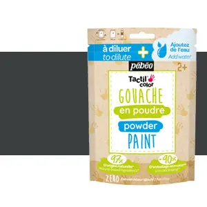 Gouache en polvo Negro, saco 100 g Pebeo Alta Calidad