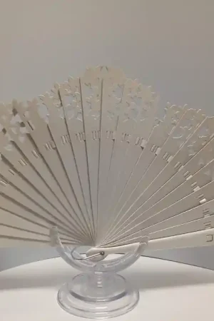 ABANICO BARAJA MADERA BLANCO 23 CM Barato