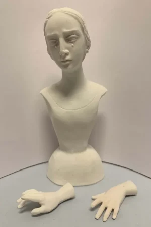 Envío Gratis MARMOLINA, BUSTO Y MANOS DOLOROSA 20 CM