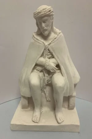 MARMOLINA, CRISTO SENTADO 15 CM Última Versión