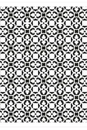 Artesanal STENCIL CADENCE 25x25 CM HOME DECOR MIDI