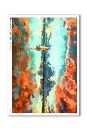 PAPEL ARROZ PAPERDESIGNS A3 VELERO ÓLEO Devolución Gratuita