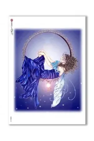 Oferta Especial PAPEL ARROZ PAPERDESIGNS A4 HADA AZUL