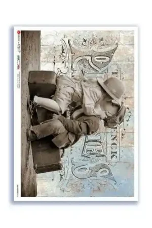 PAPEL ARROZ PAPERDESIGNS A4 NIÑOS VINTAGE Moderno