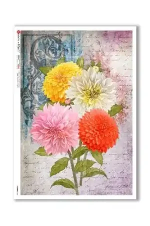 Oferta Especial PAPEL ARROZ PAPERDESIGNS A4 FLORES