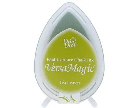 TAMPÓN TINTA GOTA VERSAMAGIC HOJAS DE TÉ No Te Lo Pierdas