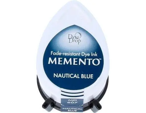 Mayoreo TAMPÓN TINTA GOTA MEMENTO AZUL MARINO
