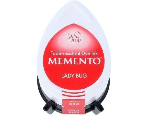 Moderno TAMPÓN TINTA GOTA MEMENTO MARIQUITA