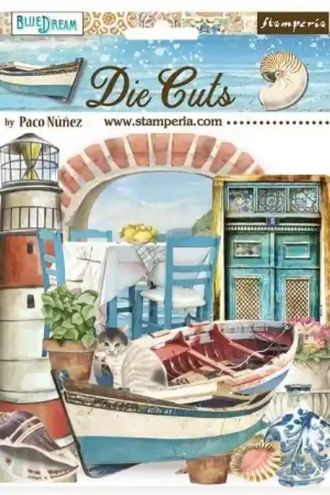 Artesanal DIE CUTS STAMPERIA BLUE DREAM