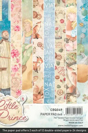 PAPEL SCRAP CIAO BELLA BLOC 15x15 THE LITTLE PRINCE Mayoreo