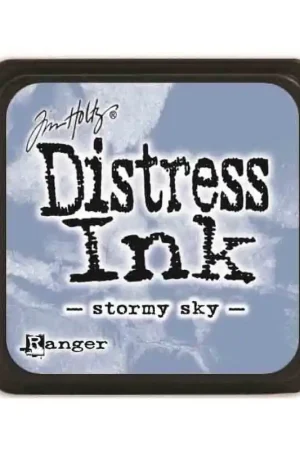 TAMPON TINTA MINI DISTRESS INK STORMY SKY Última Oportunidad