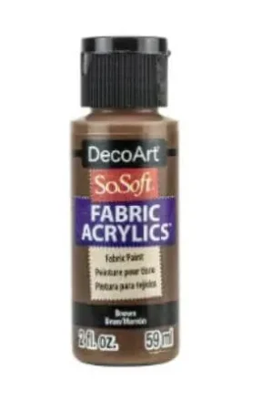 Máxima Calidad PINTURA TELA SO-SOFT DSS102 MARRÓN 59 ML
