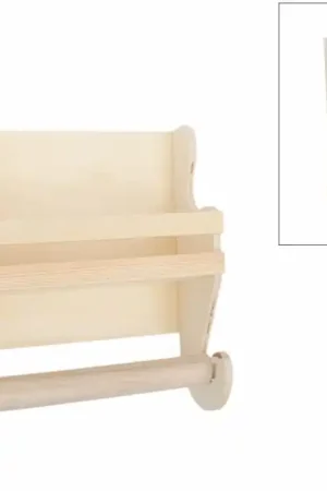 SOPORTE PARA ESPECIAS Y ROLLO DE COCINA 23.5x9x28 CM Oferta De Temporada