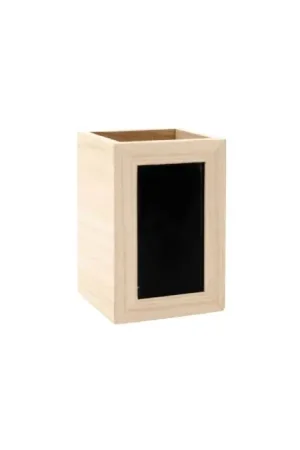 Gran Oferta PORTALÁPIZ CON PIZARRA 12x8x8 CM