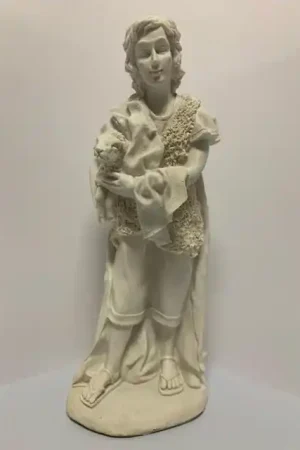 Últimas Unidades POLIRESINA, PASTOR CON OVEJA EN BRAZOS 32 CM