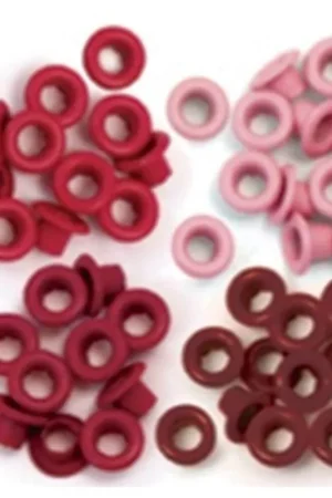 Edición Limitada EYELETS WeR 4 TONOS ROJOS 0.5 MM 60 PIEZAS