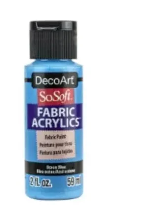 Exclusivo PINTURA TELA SO-SOFT DSS086 AZUL OCÉANO 59 ML