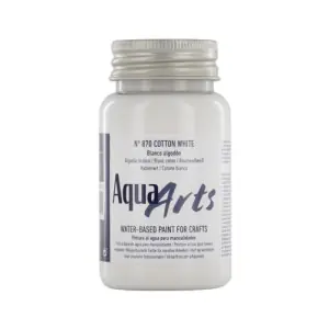 Premium Pintura Aqua Arts Titan Blanco Algodón (870) 100 ml.