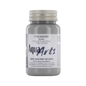Pintura Aqua Arts Titan Gris Plata (843) 100 ml. Entrega Rápida