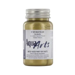 Premium Pintura Aqua Arts Titan Oro Amarillo (859) 100 ml.
